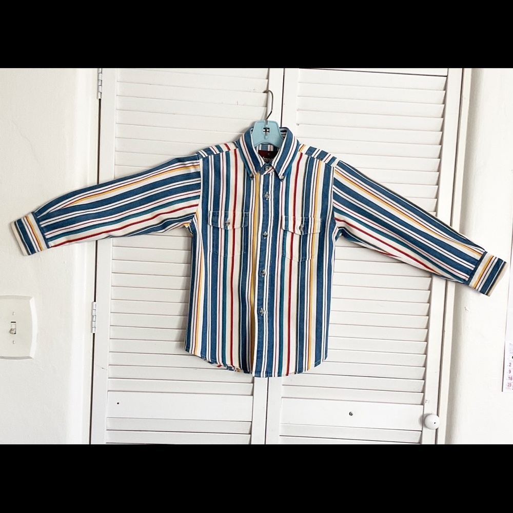 WRANGLER Boy’s L/S w/stripes cotton size 6